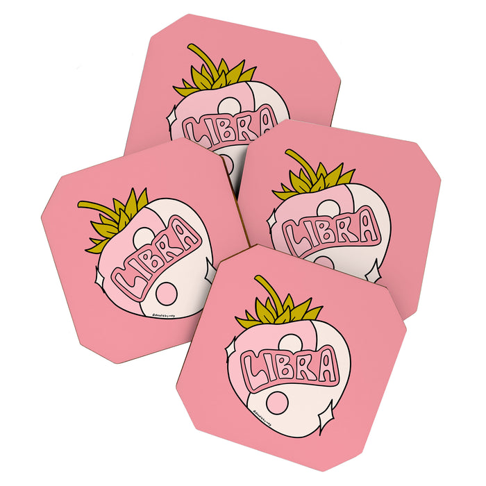 Libra Strawberry Coaster Gallery Image 1