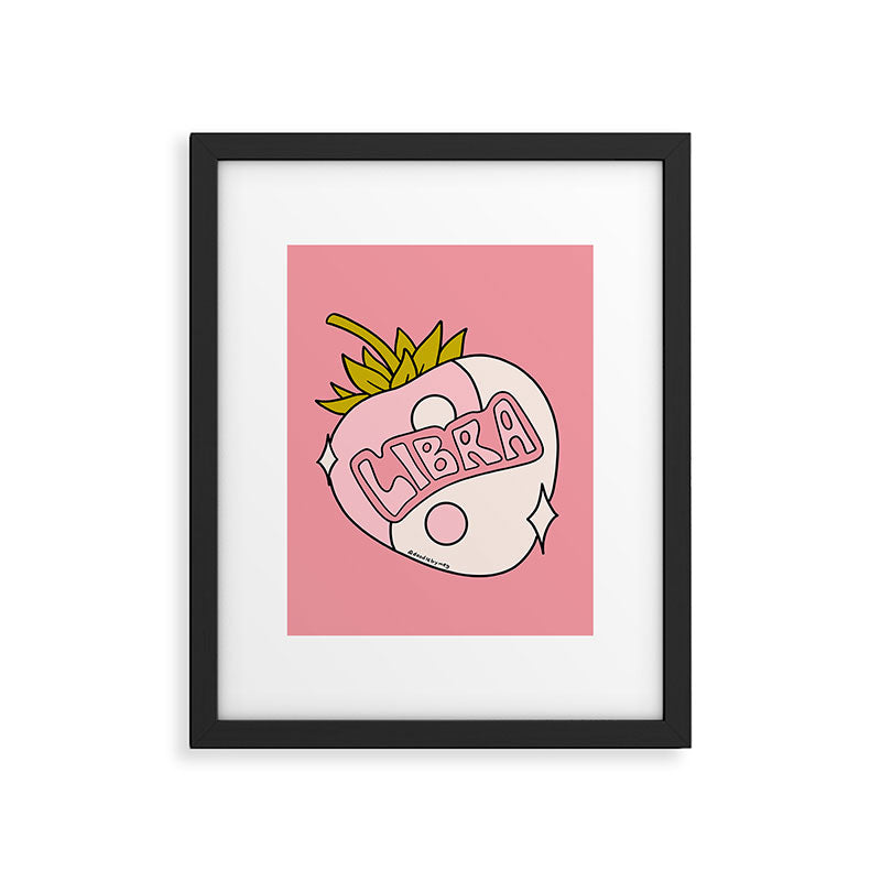 Libra Strawberry Framed Art Print Gallery Image 6