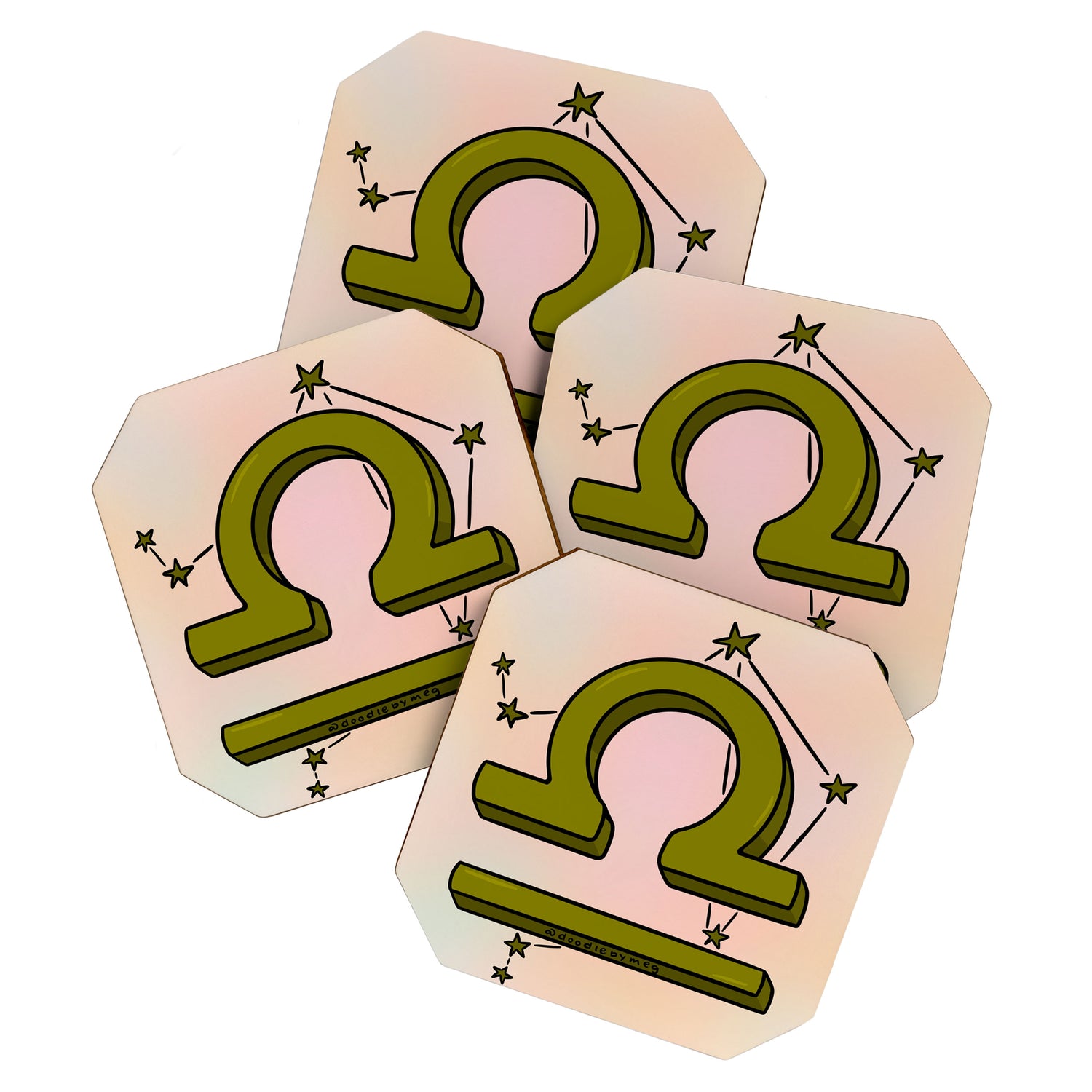 Libra Symbol Coaster Gallery Image 1