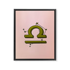 Libra Symbol Framed Canvas Print Gallery Image 8