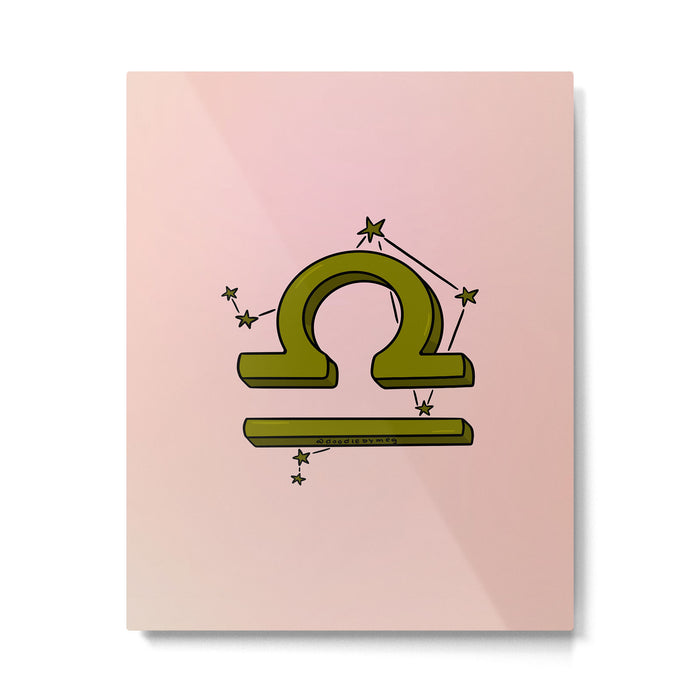 Libra Symbol Metal Print Gallery Image 1