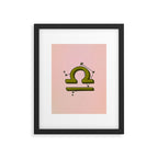 Libra Symbol Framed Art Print Gallery Image 6