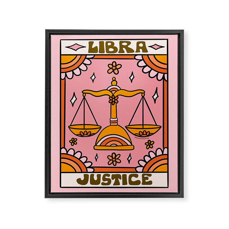Libra Tarot Card Framed Canvas Print Gallery Image 8