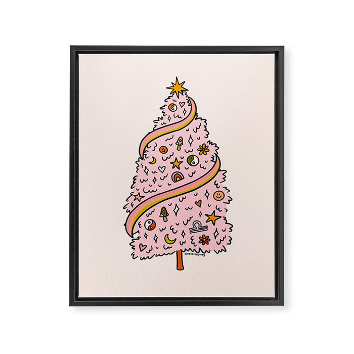 Libra Tree Framed Canvas Print Gallery Image 1