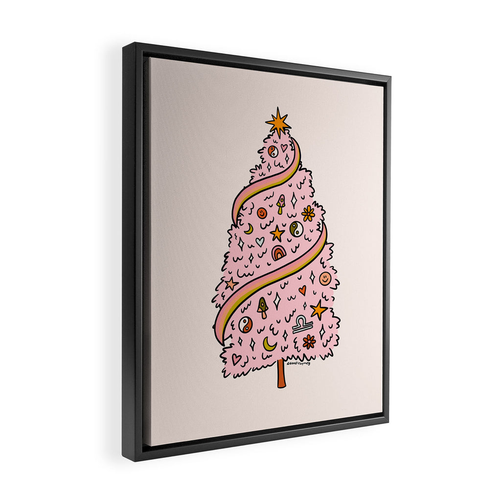 Libra Tree Framed Canvas Print Gallery Image 2