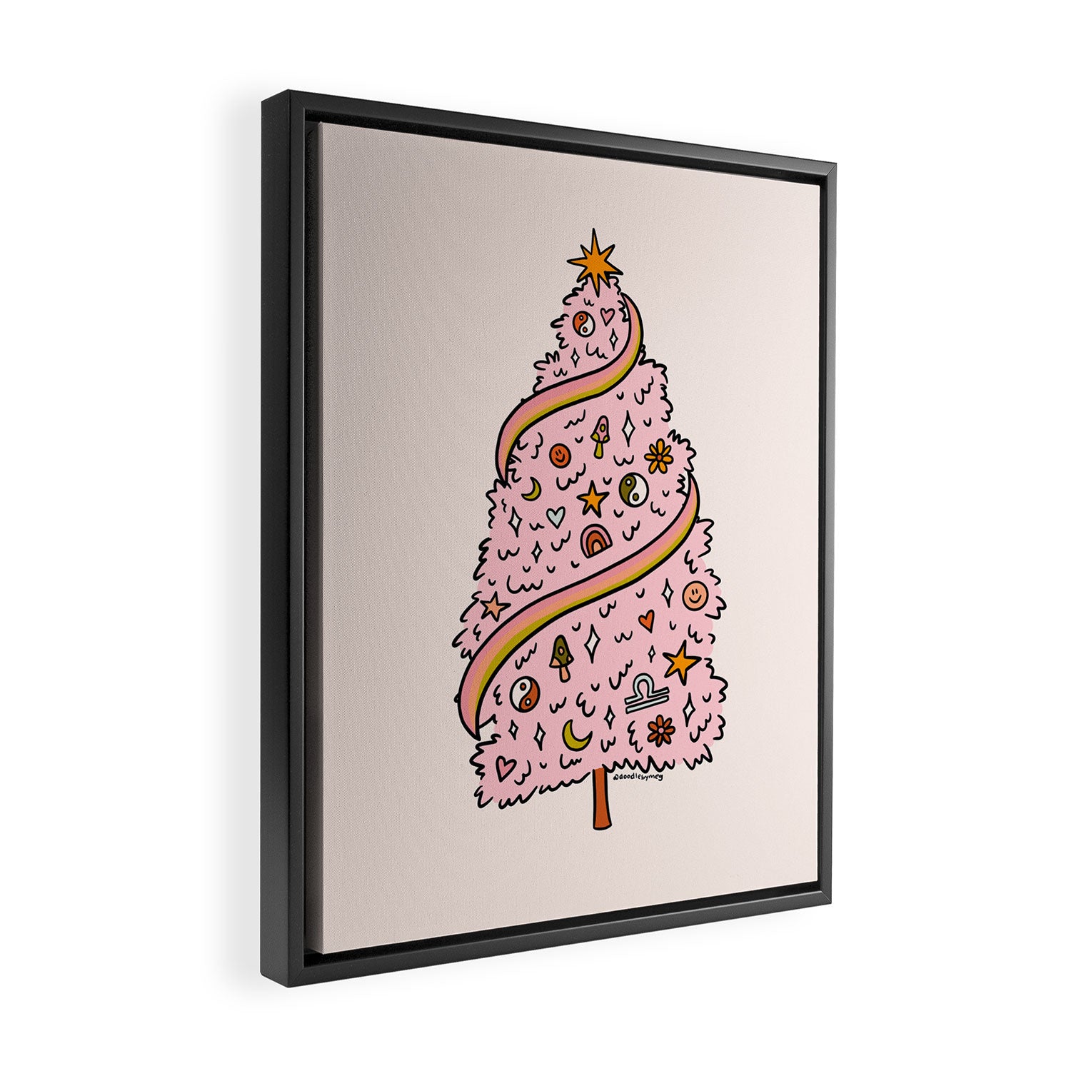Libra Tree Framed Canvas Print Gallery Image 2