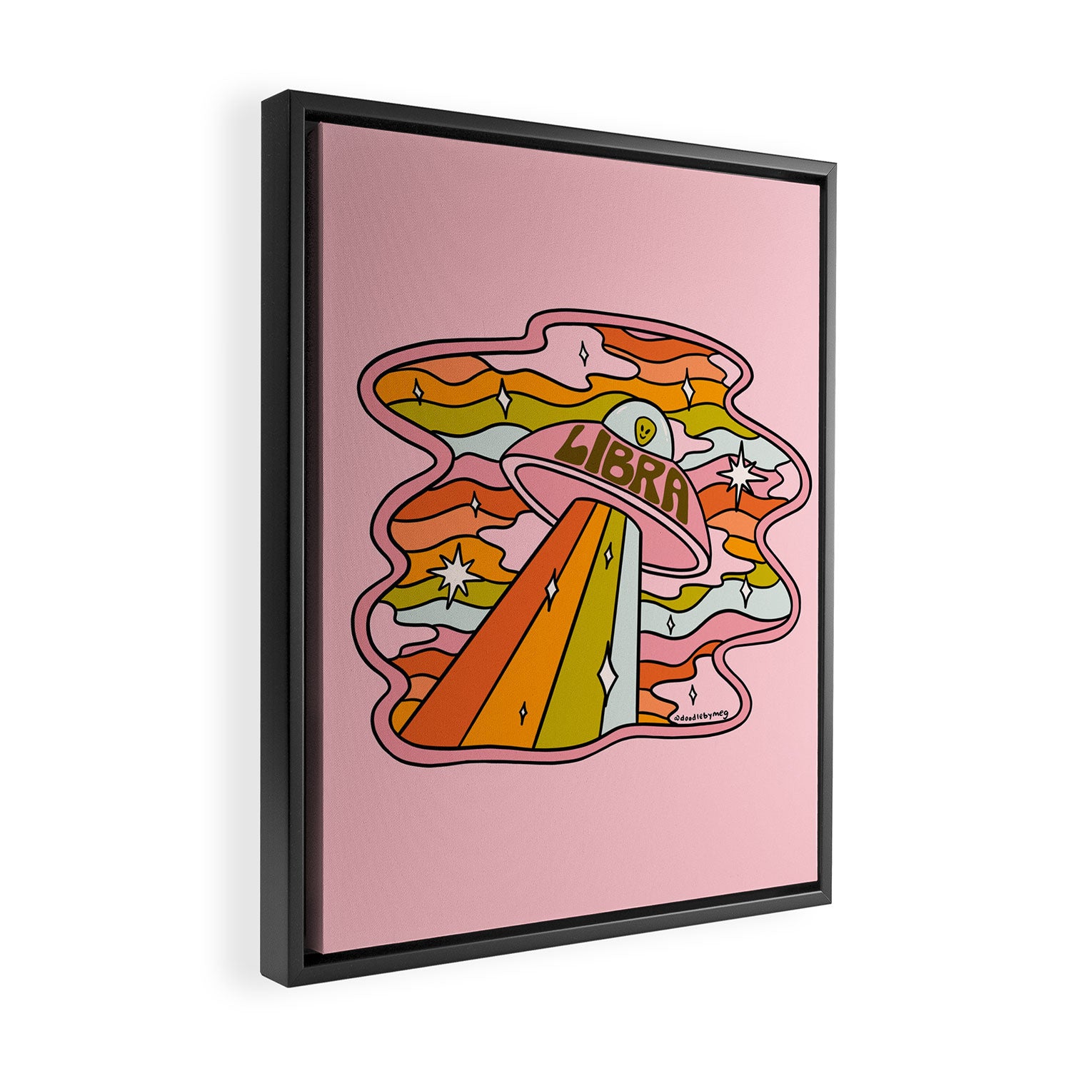 Libra UFO Framed Canvas Print Gallery Image 2