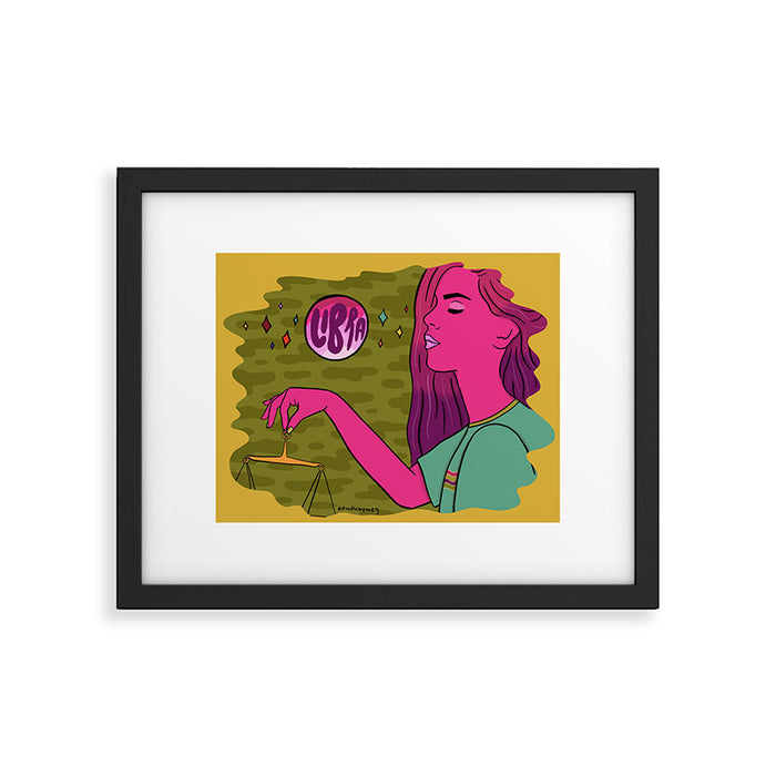 Libra Framed Art Print Gallery Image 1