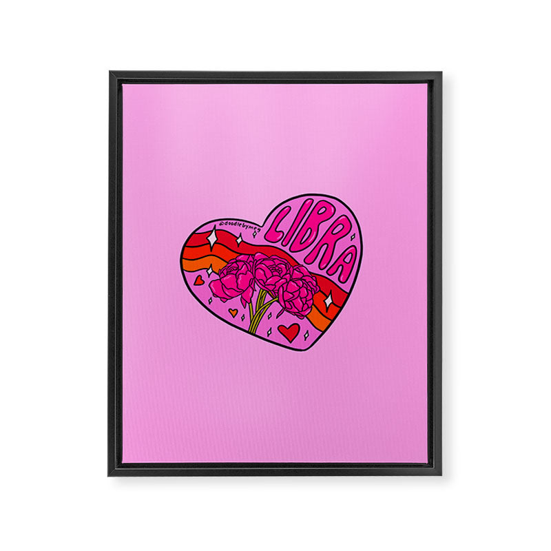 Libra Valentine Framed Canvas Print Gallery Image 8