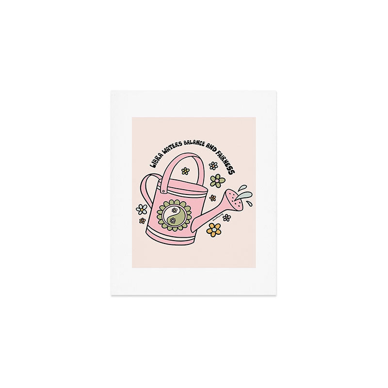 Libra Watering Can Art Print Gallery Image 1