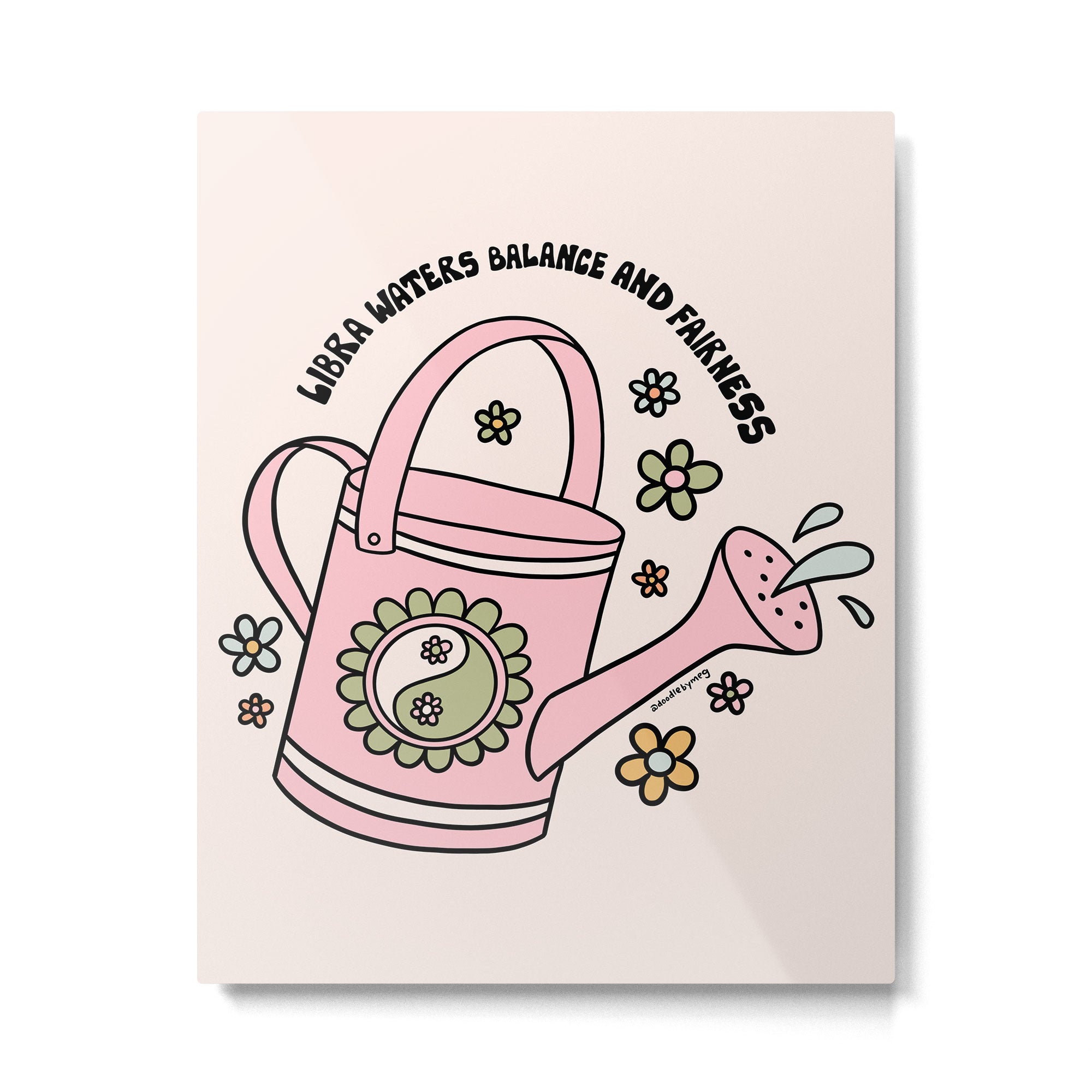 Libra Watering Can Metal Print Gallery Image 6