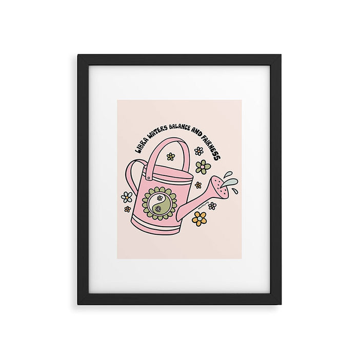Libra Watering Can Framed Art Print Gallery Image 1