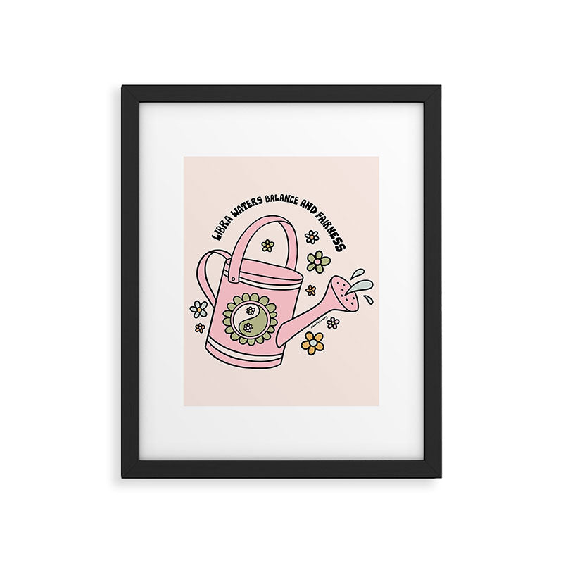 Libra Watering Can Framed Art Print Gallery Image 6