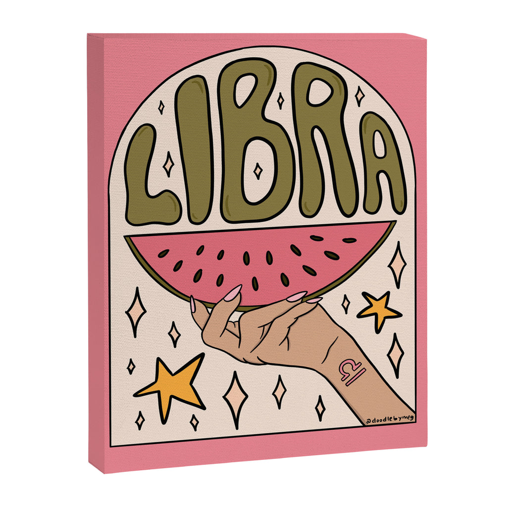 Libra Watermelon Canvas Print Gallery Image 8