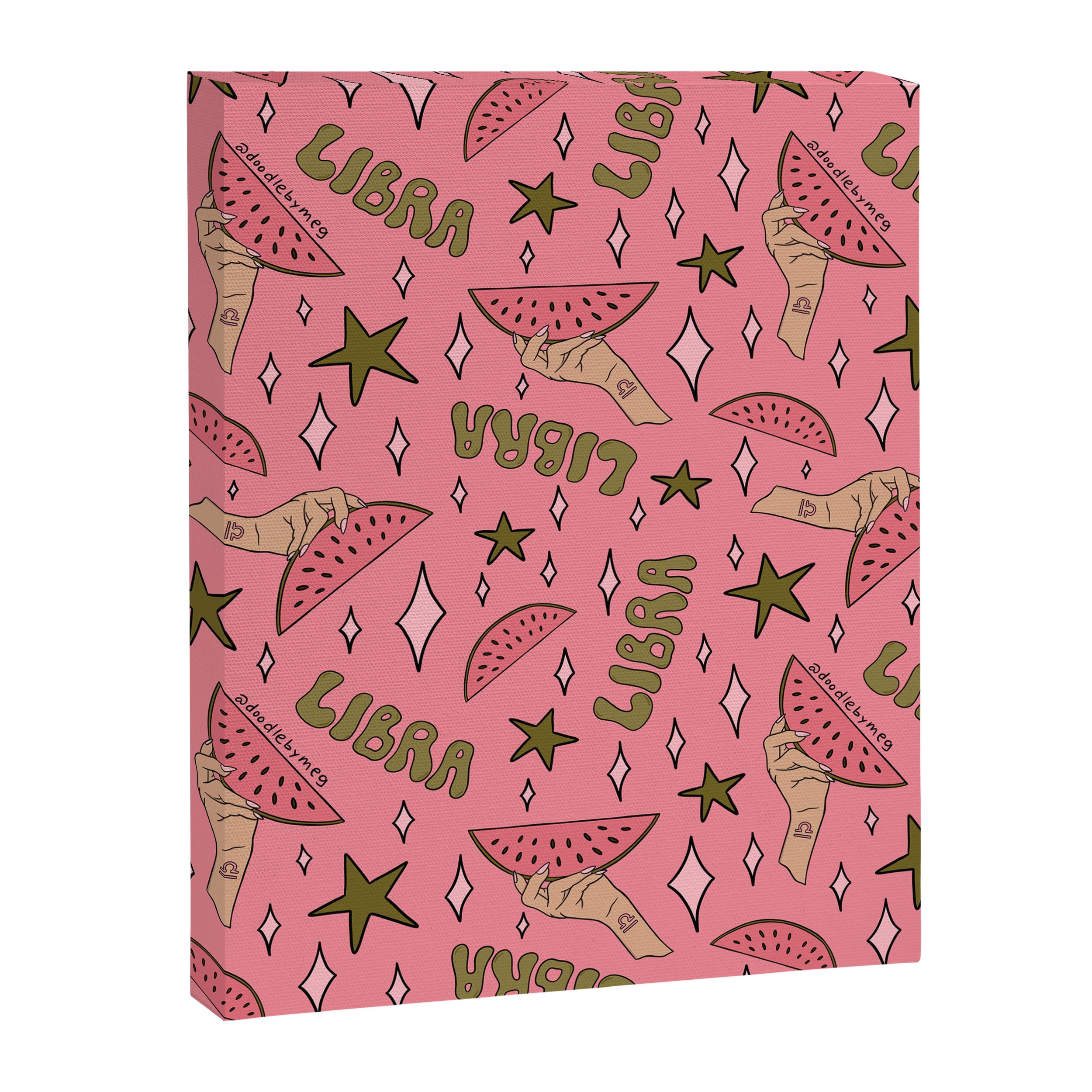 Libra Watermelon Print Canvas Print Gallery Image 8