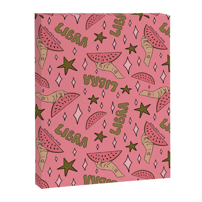 Libra Watermelon Print Canvas Print Gallery Image 1