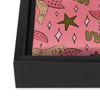Libra Watermelon Print Framed Canvas Print Gallery Image 3