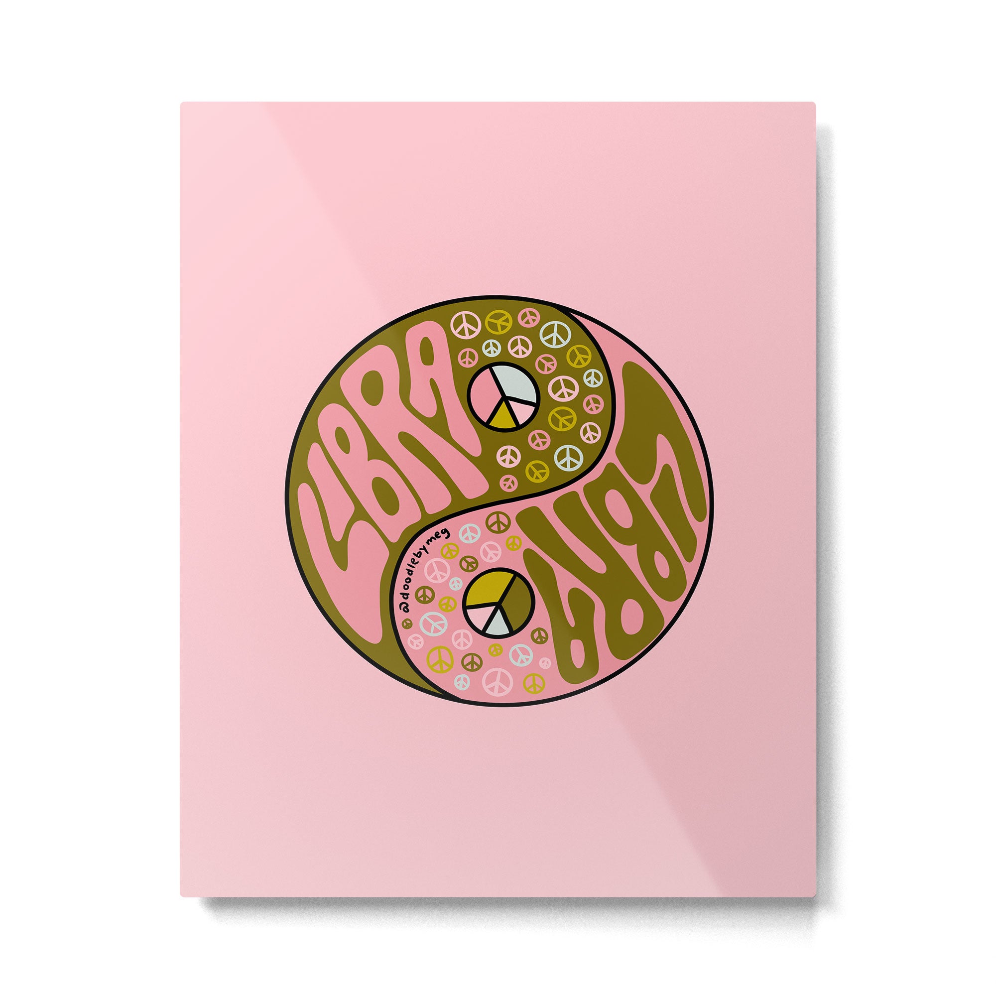 Libra Yin Yang Metal Print Gallery Image 6