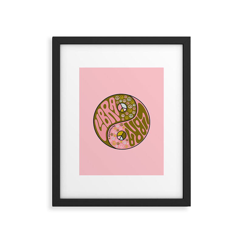 Libra Yin Yang Framed Art Print Gallery Image 6