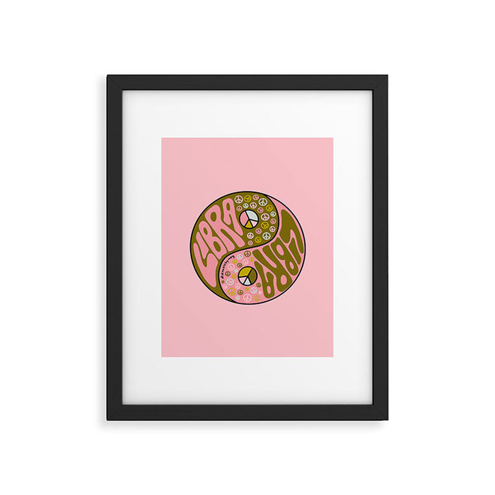 Libra Yin Yang Framed Art Print Gallery Image 1