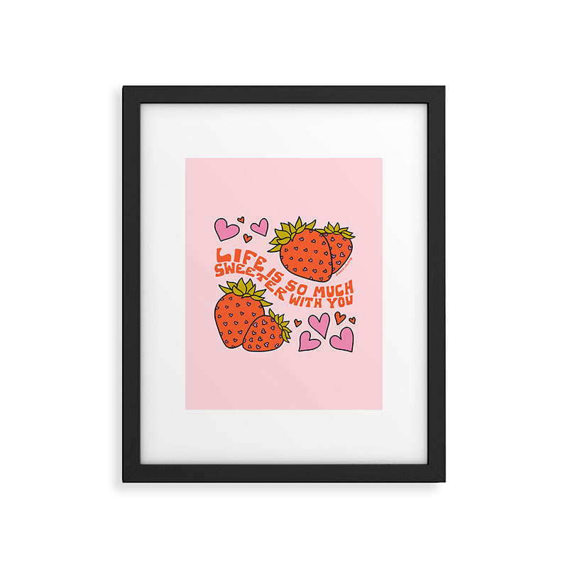 Life Is So Much Sweeter With You Framed Art Print Gallery Image 6