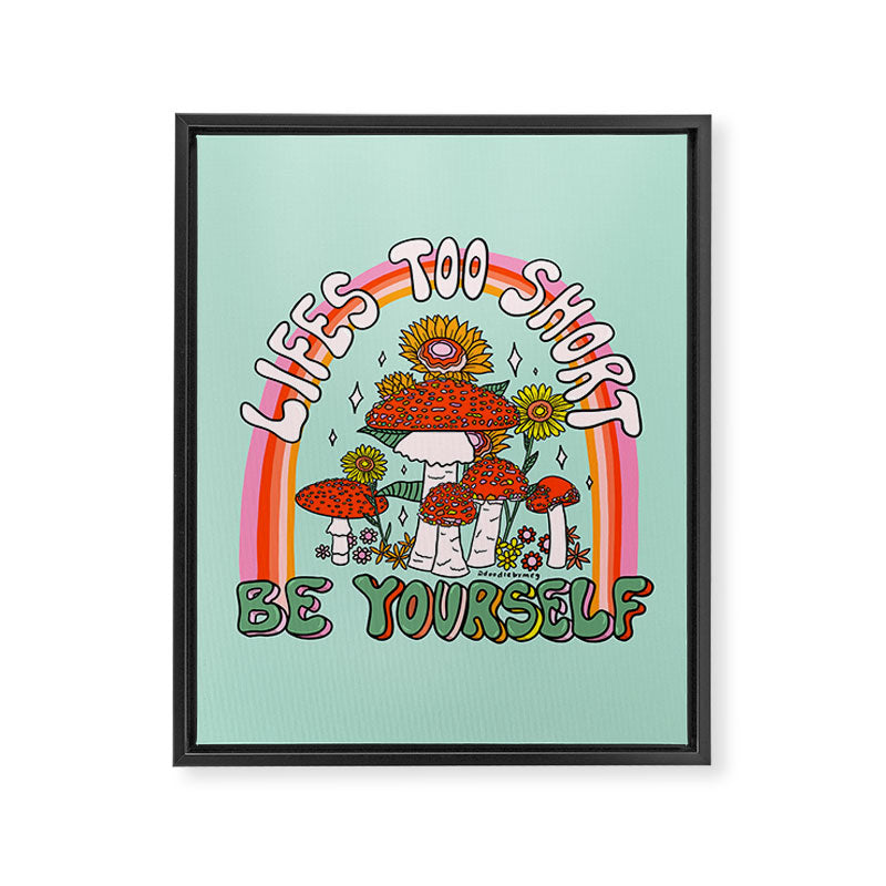 Lifes Too Short Framed Canvas Print Gallery Image 8