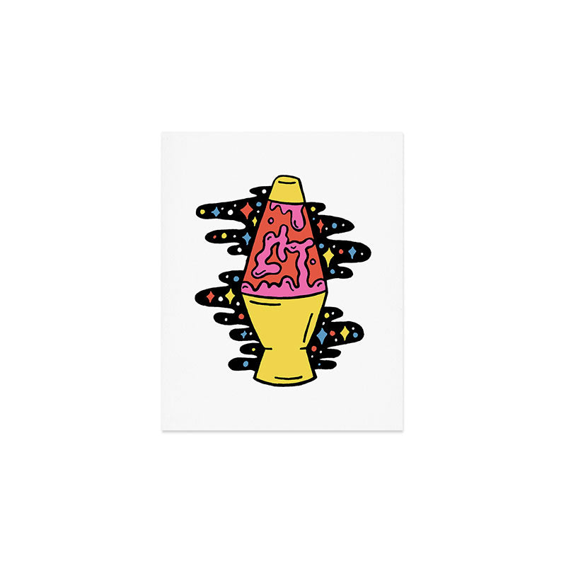 Lit Lava Lamp Art Print Gallery Image 1