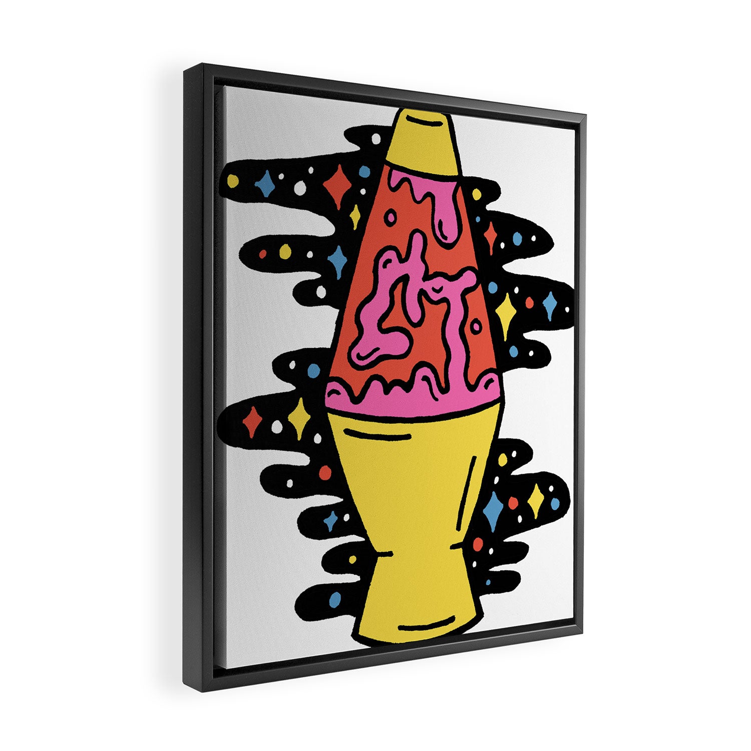 Lit Lava Lamp Framed Canvas Print Gallery Image 2