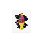 Lit Lava Lamp in pink in 3D Art Print Gallery Image 1