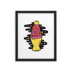 Lit Lava Lamp Framed Art Print Gallery Image 5