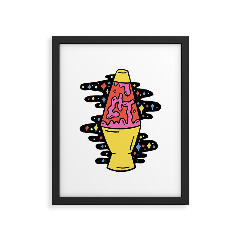 Lit Lava Lamp Framed Art Print Gallery Image 5