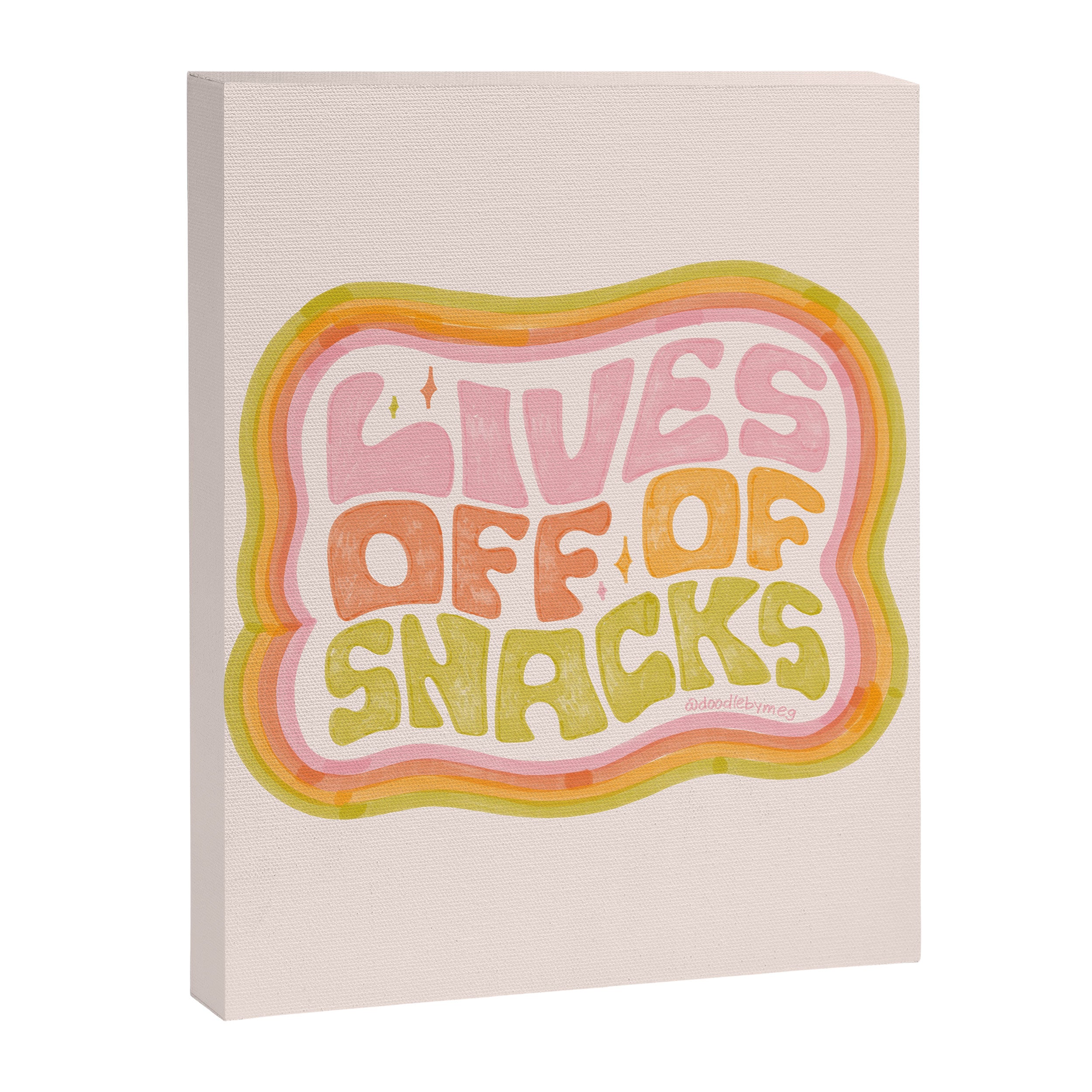 Lives Off Snacks Canvas Print Gallery Image 8
