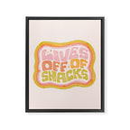 Lives Off Snacks Framed Canvas Print Gallery Image 8