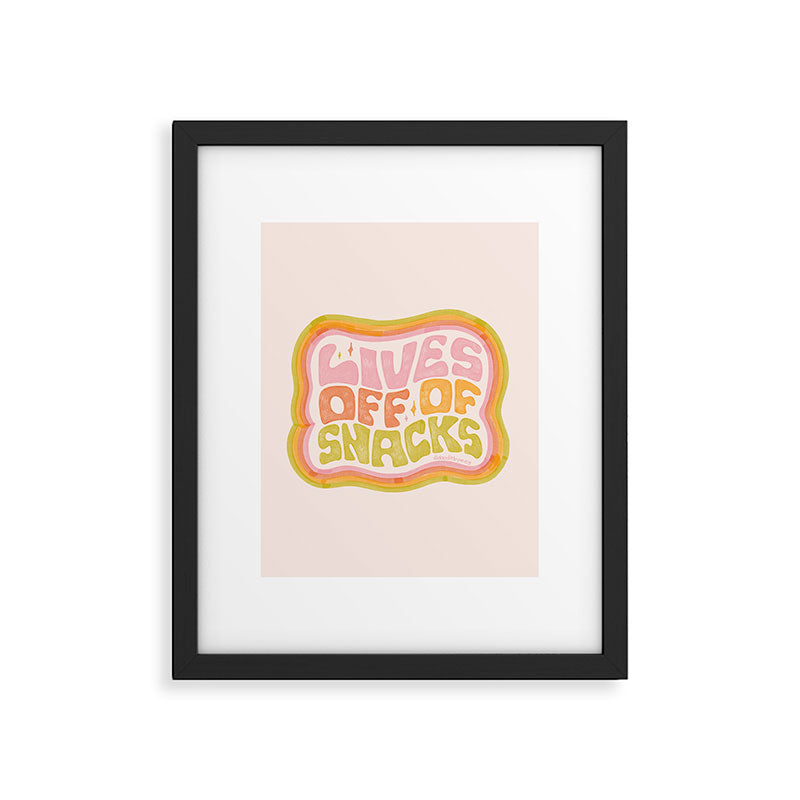 Lives Off Snacks Framed Art Print Gallery Image 6