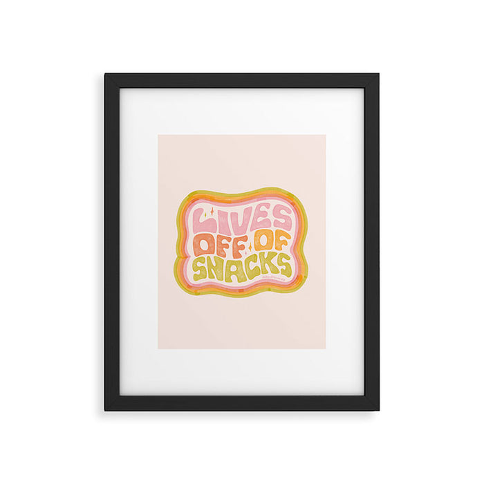Lives Off Snacks Framed Art Print Gallery Image 1