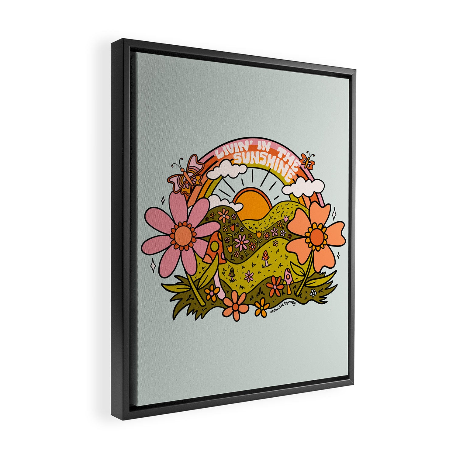 Livin' In the Sunshine Framed Canvas Print Gallery Image 2