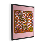 Livin' Life Half Full Framed Canvas Print Gallery Image 2