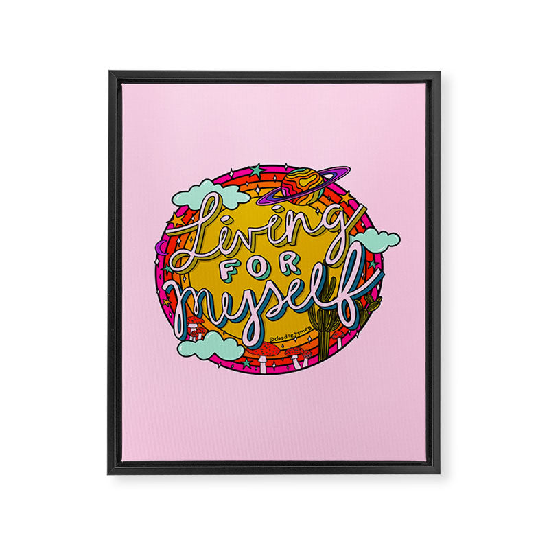 Living for Myself Framed Canvas Print Gallery Image 8