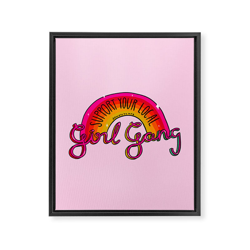 Local Girl Gang Framed Canvas Print Gallery Image 8