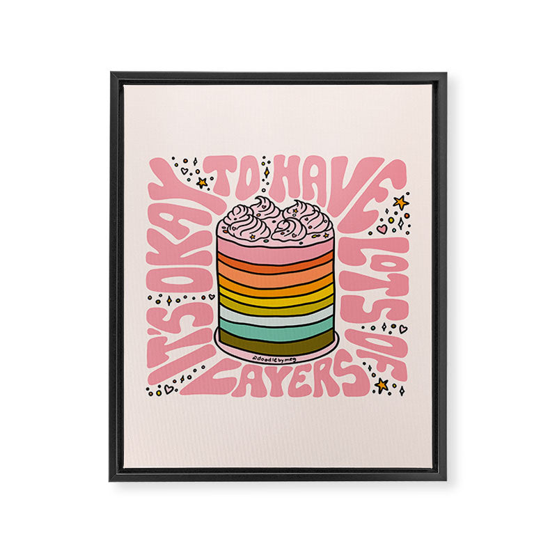 Lots of Layers Framed Canvas Print Gallery Image 8
