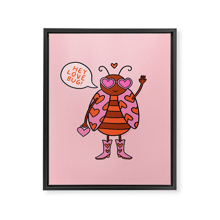 Love Bug Framed Canvas Print Gallery Image 1
