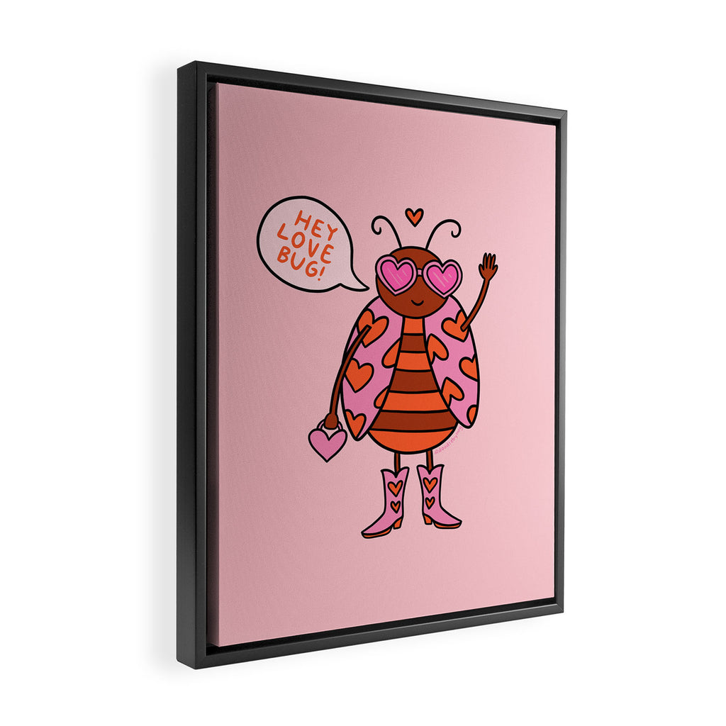 Love Bug Framed Canvas Print Gallery Image 2