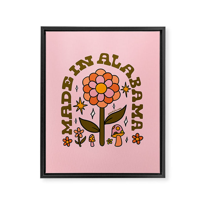 Made In Alabama Framed Canvas Print Gallery Image 1