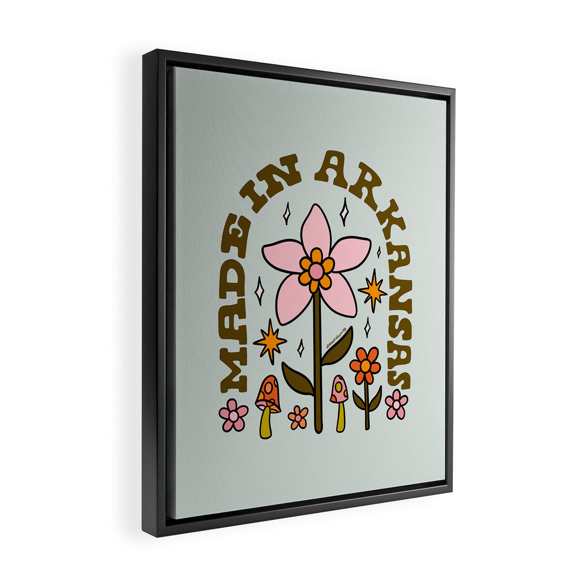 Made In Arkansas Framed Canvas Print Gallery Image 2