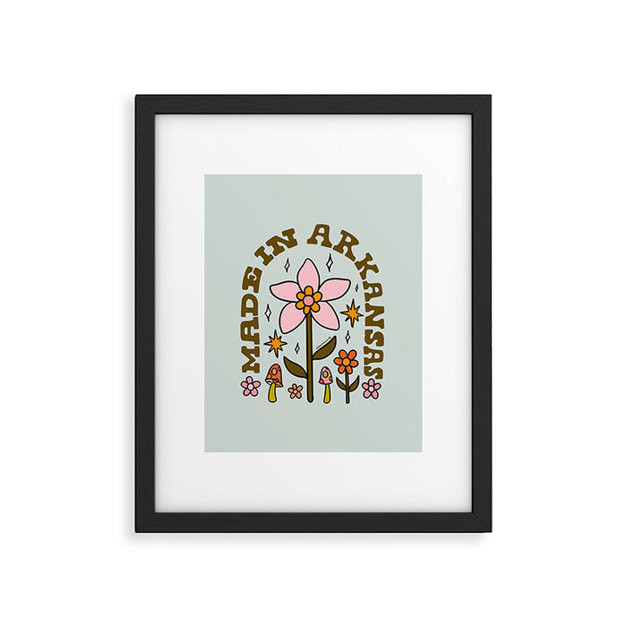 Made In Arkansas Framed Art Print Gallery Image 1