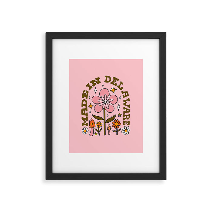 Made In Delaware Framed Art Print Gallery Image 1