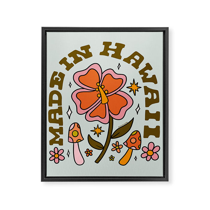 Made In Hawaii Framed Canvas Print Gallery Image 1
