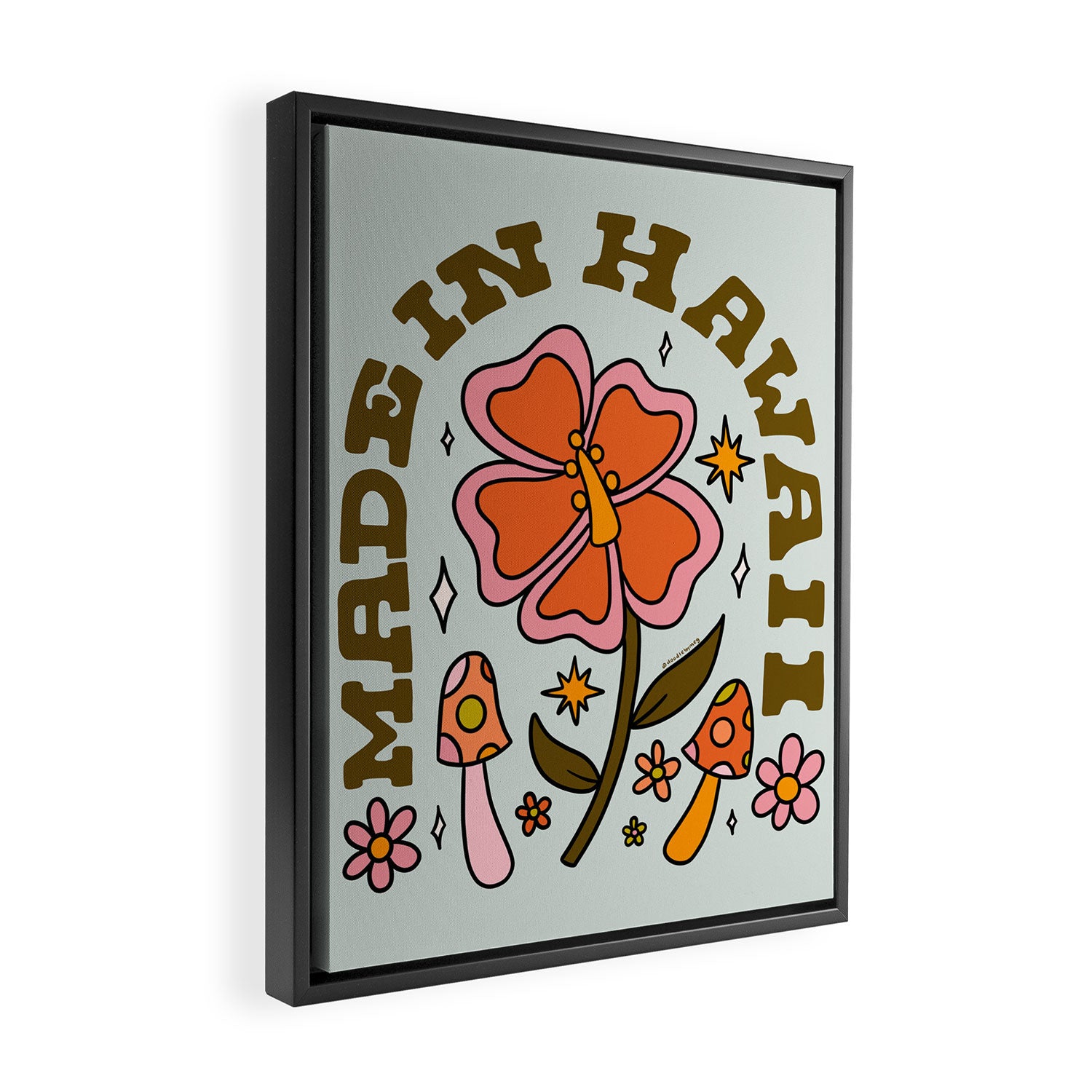 Made In Hawaii Framed Canvas Print Gallery Image 2