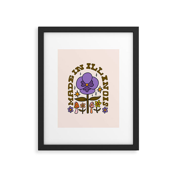 Made In Illinois Framed Art Print Gallery Image 1