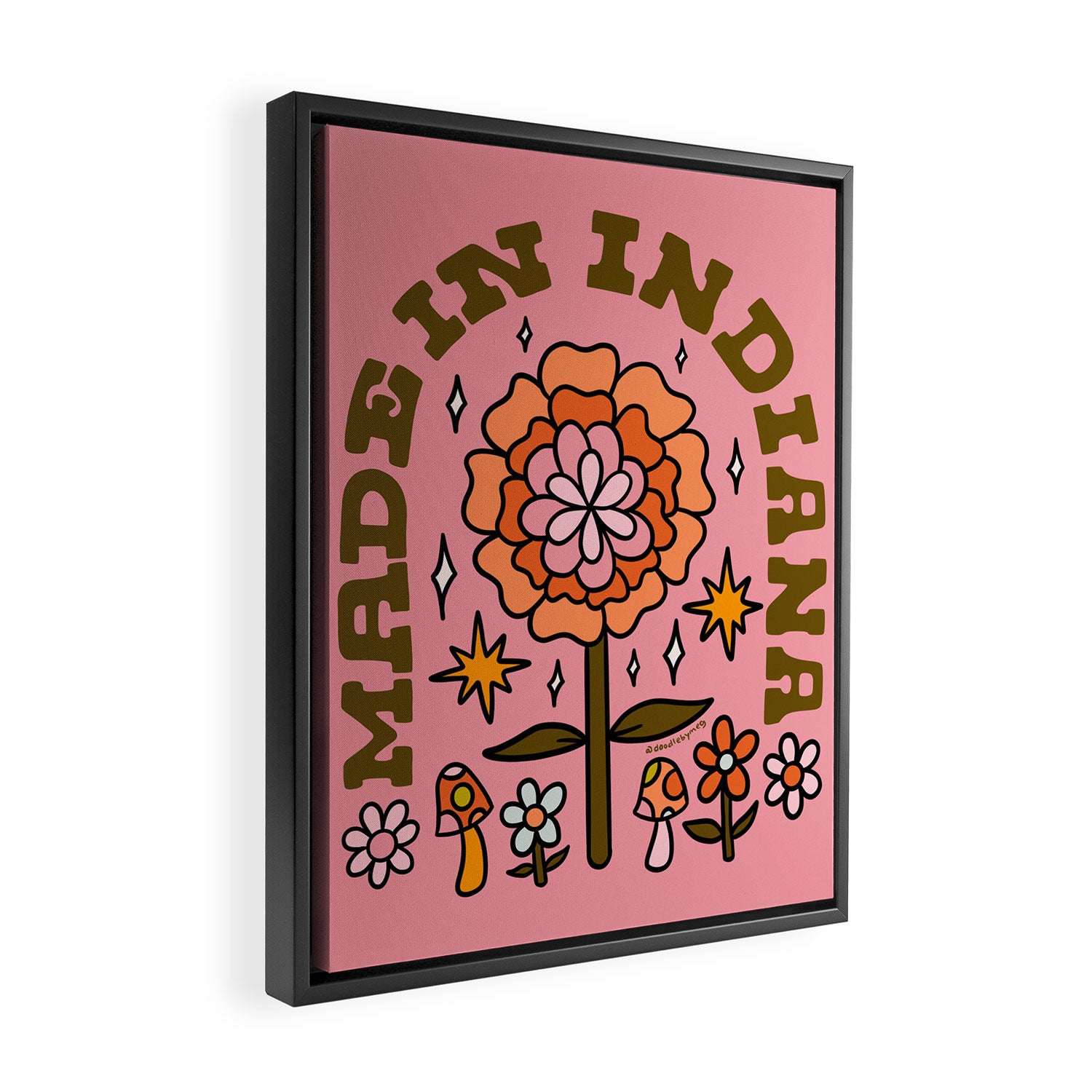 Made In Indiana Framed Canvas Print Gallery Image 2